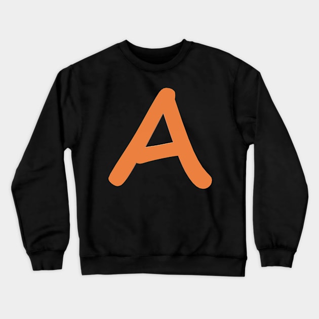 Letter A Crewneck Sweatshirt by CDUS